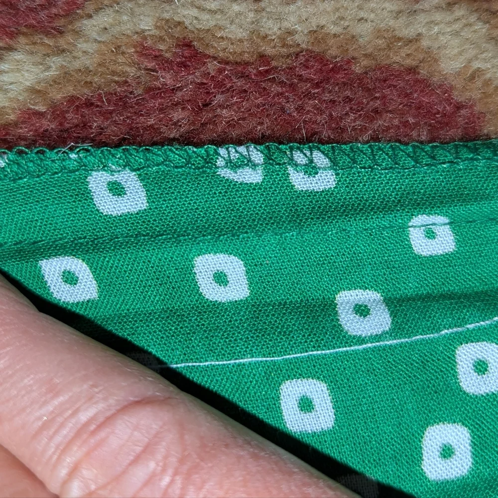 💚 New Grass Green White Gold Trim Kurta Dress M Tunic Party - Picture 13 of 16